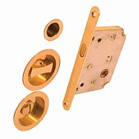 Комплект замка для розсувної системи RDA 4120 (кругла ручка) ВР полірована латунь